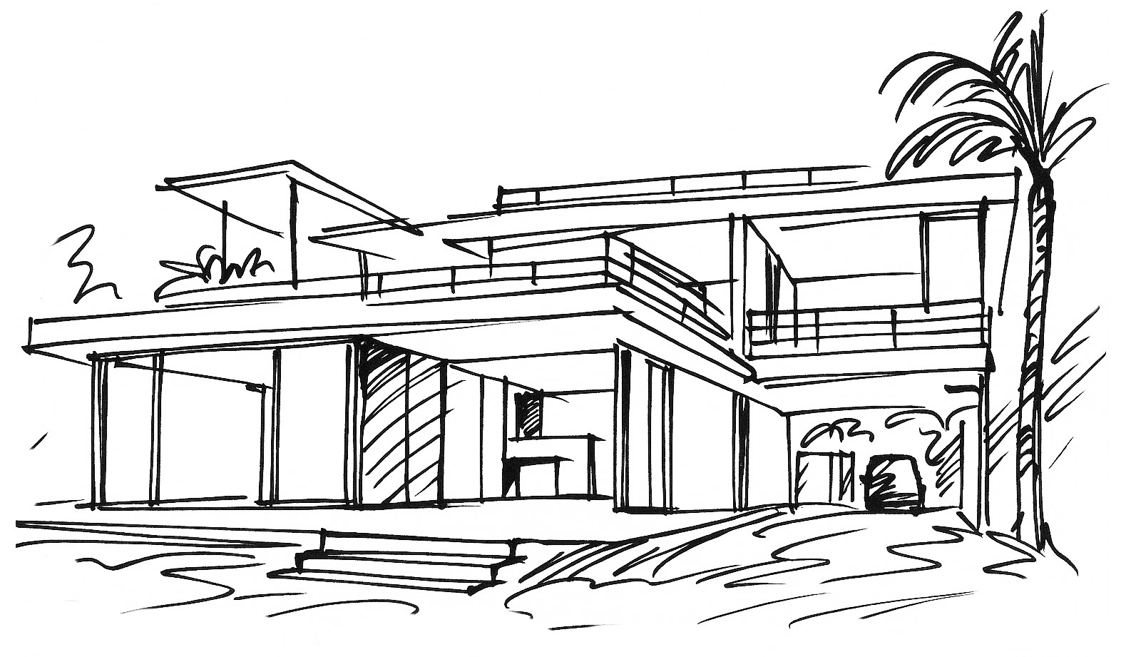 Sketck Residencia en Bacalar